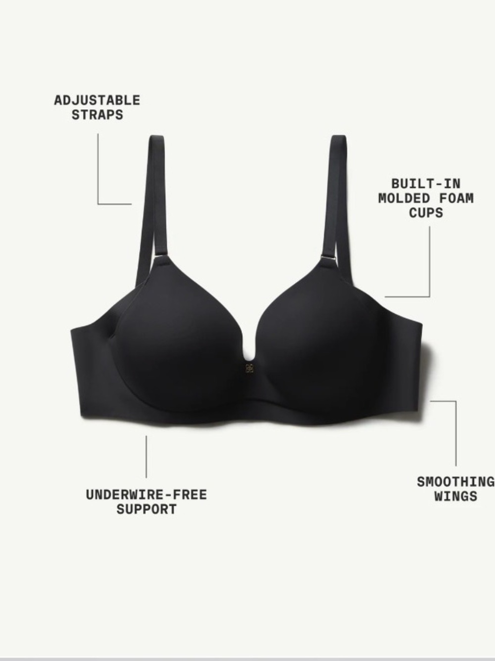 Honeylove CloudEmbrace Wireless Bra Sz 34DD (E) sweetheart neckline foam pads. - Picture 5 of 14